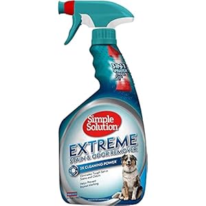 Simple Solution Extreme Pet Stain and Odour Remover | Enzymatic Cleaner with 3X Pro-Bacteria Cleaning Power – 945ml
