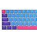 BOYI Shine-Through Keycaps, BOYI 61 Key ANSI Layout OEM Profile PBT Thick Keycaps for 61 Mechanical Keyboard Joker 61 keycaps