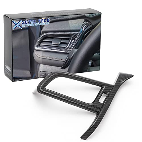 Xotic Tech Dashboard Air Vent AC Outlet Cover Trim Left Driver Side, Carbon Fiber Pattern, Compatible with Camry 2018-2024