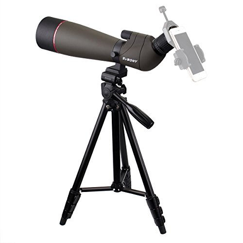 SVBONY SV13 フィールドスコープ 20-60x 80mm 大口径 スポッティングスコープ FMCレンズ IPX7防水 SV101写真専用三脚付き の商品画像 8