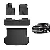 Floor Mats & Trunk Liner for Lexus RX RX350/RX450h 2016-2022 (Not for RXL) - Custom Fit TPE All Weather Car Accessories