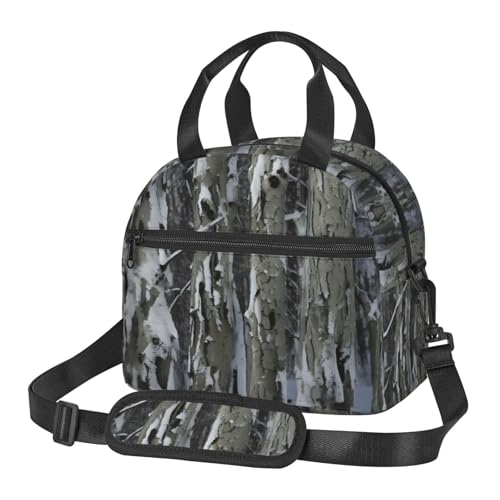 OAZCVBNN Cold Tree - Fiambrera con estampado de camuflaje práctica, versátil, de gran capacidad, aislada, para niños, niñas, estudiantes, viajes