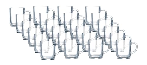 Van Well Chicago Teeglas, Kaffeglas - 24er Karton 25 cl 0,2 /-/ geeicht aus gehärtetem Glas auch für Glühwein, Universalbecher