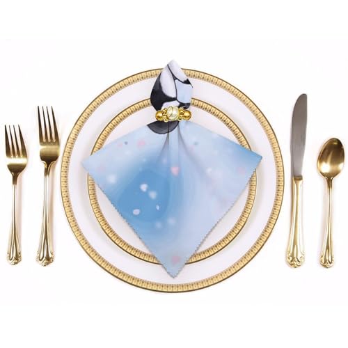 Servilletas de Tela I Love Penguins Poliester Cuadradas 47.5 cm miniatura 3