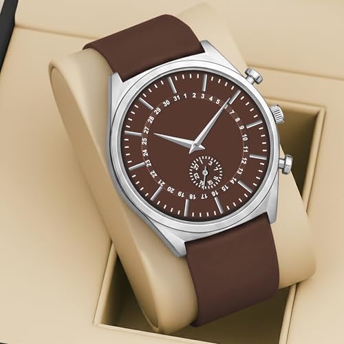 Image of styledose Men's Watch Analog Quartz with Chronograph & Silicone Strap -Casual & Formal Wrist Watch for Men