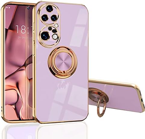 MingWei Huawei P50 Pro Case [with 360° Kickstand] Electroplating ...