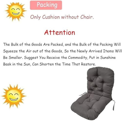 Coussin siège chaise grand format imperméable avec dossier souple
