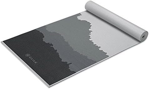 Gaiam Yoga Mat Premium Print Extra Thick Non Slip Exercise & Fitness Mat for All Types of Yoga, Pilates & Floor Workouts, Granite Mountains, 6mm