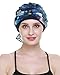 Cancer Headcovers for Chemo Patients Hat Scarf Cap for Women Denim Blue