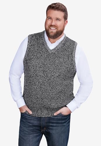 KingSize Men's Big & Tall Shaker Knit V-Neck Sweater Vest2