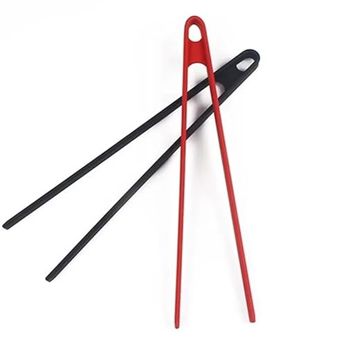 Healand Pinzas de Ensalada Antideslizante Silicona Utensilios de Cocina Clip de Barbacoa Pinzas de Tres Puntas Utensilios de Cocina Herramientas de Chef Gadgets de Bar,Green