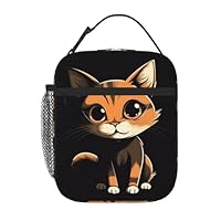 Sacs à Déjeuner Isothermes Réutilisables Pour Femme, Sac Fourre-tout Pour Le Travail, Le Pique-nique, La Rentrée Scolaire, Motif Chat Et Chien De Dessin Animé