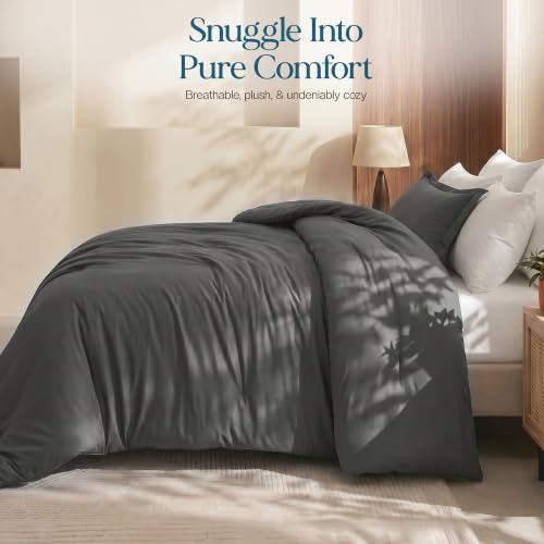 Image of Utopia Bedding 2 Pc Twin Comforter Set, All Season Bedding, Grey