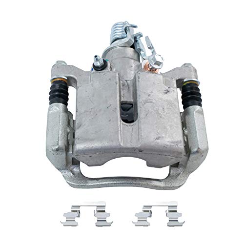 Image of TRQ Rear Brake Pad and Rotor Set Ceramic Solid Rotors Calipers