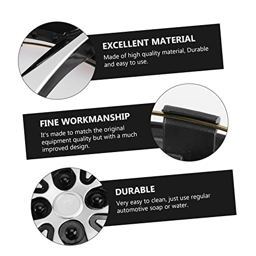 VICASKY 14 Estojo Preto Protetor De Distintivo De Carro Azul Guarnições De Roda De Carro Aro De Roda