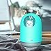 HOPEME Cool Mist USB Humidifier with Adjustable Mist Mode, 300ml Water Tank Lasts Up to 10 Hours, 7 Color LED Lights Changing, Waterless Auto Shut-off for Bedroom, Home, Office (Blue)…