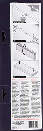 High & Mighty 515602 Modern 18" Floating Shelf Holds Up To 15Lbs, Easy Tool-Free Dry Wall Installation, Flat, Retail Packaging, Black #TOP3