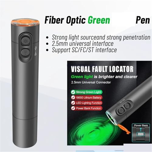 Localisateur visuel de défauts VFL vert avec batterie lithium rechargeable - 3