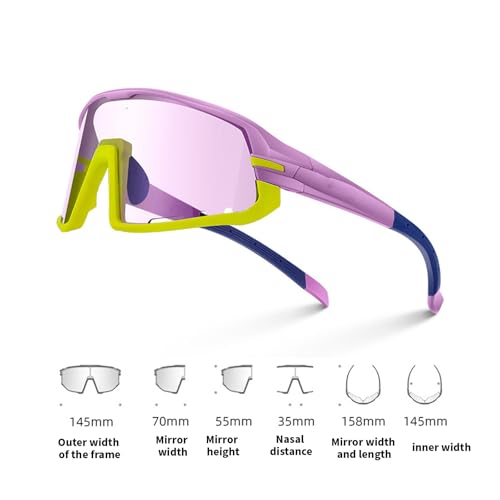 Lunettes de cyclisme photochromiques pour se protéger du vent à vélo
