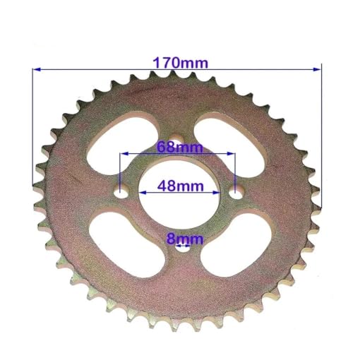Pignon 428 de chaîne pour dirt bike : idéal pour les sorties quad