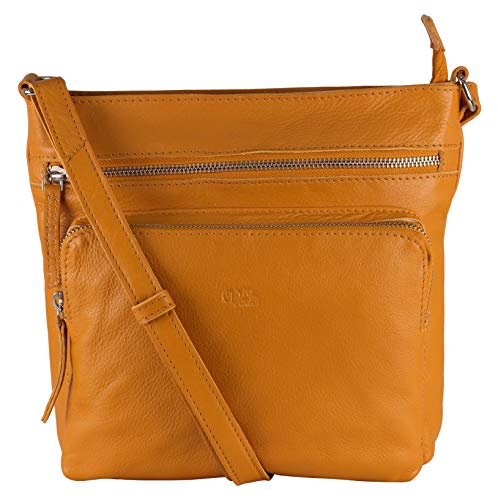 Image of Genuine Leather Crossbody Purse and Handbags - Crossover Bag Over the Shoulder Women