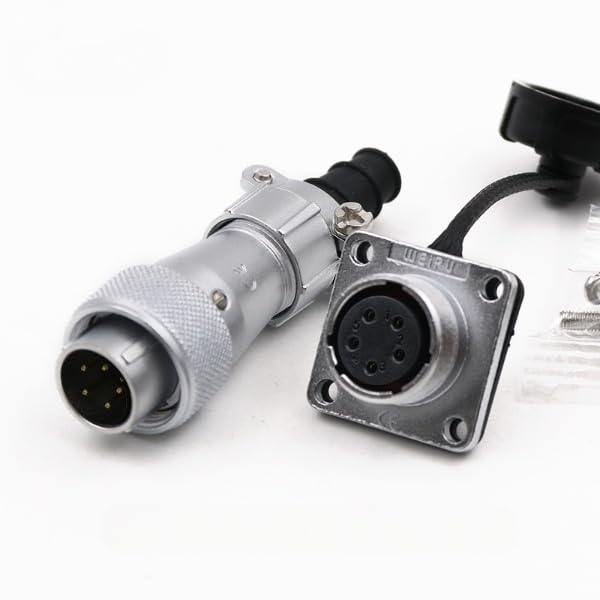 WF16 5pin Male Plug and Female Socket TI+Z Connector Straight Aviation Plug and Square Jack
