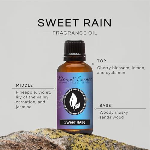 Image of Eternal Essence Oils Sweet Rain 30ml Premium Fragrance Oil - for Candle, Soap Making, Aromatherapy, Diffusers, Home Care, & Humidifiers