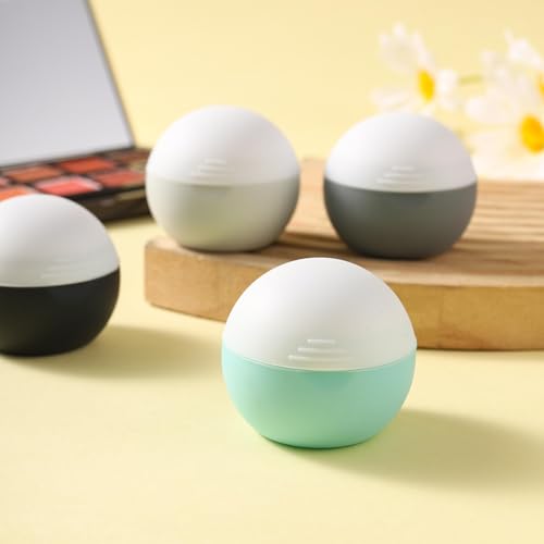 Image of DEPOZA 3Oz Travel Size Toiletries, Silicone Cream Jars for Travel Bottles TSA Approved Travel Jars Containers with Leak-Proof Box Travel Accessories for Cosmetic, Face Body, Hand Cream (Style 3)