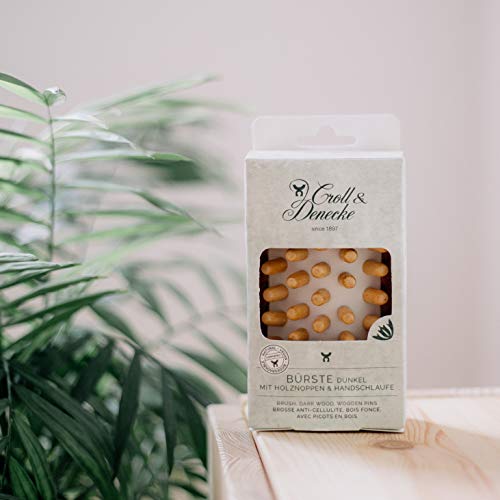 Croll & Denecke 60093 Cellulite-Handbürste mit Holznoppen