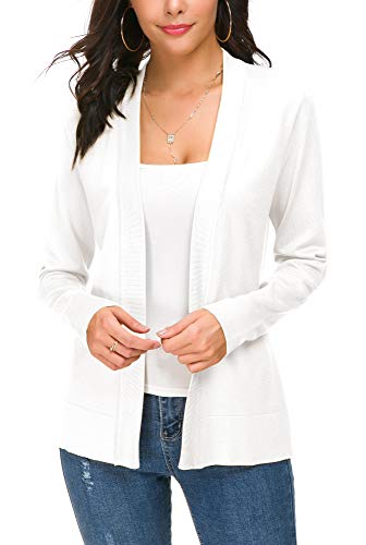 Image of EXCHIC Women's Long Sleeve Open Front Cardigan Sweater Lightweight Casual Knit Sweaters