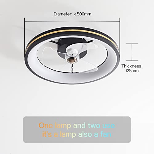 Ventilateur de plafond avec lampe LED dimmable et télécommande pour salon - 6