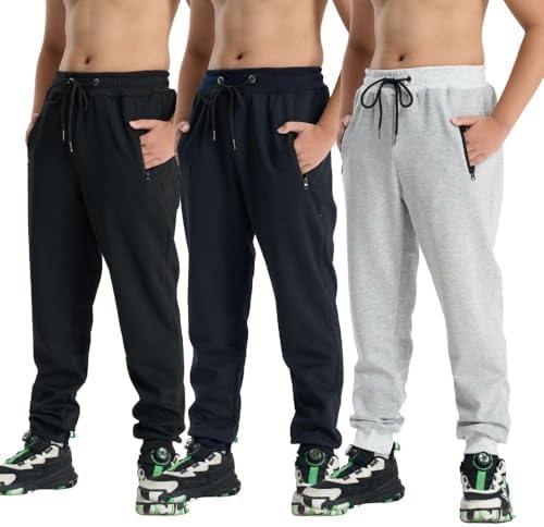 3er-Pack Jungenhose, Jogginghose, Loose Freizeithose,Stretch, Bequeme Freizeithose, Herbst und Winter