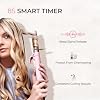 Rotating Automatic Curling Iron for Beach Waves - TYMO Curling Wand for Long Hair, Extra Long Barrel Ceramic Hair Curler for Women, 40M Ionic & Dual Voltage, 5 Temps & 30s Heat-up, 1.25 Inch, Pink