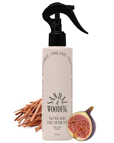 ODID Milk Protein Intensive No-Wash Treatment - Korean Hair Perfume Serum Spray - Cozy Wood & Fig Scent - Anti Frizz Detangler Mist for Curly, Dry & Damaged Hair, 6.76 fl.oz.