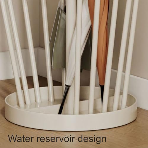 Porte-parapluies beige durable au design élégant épuré