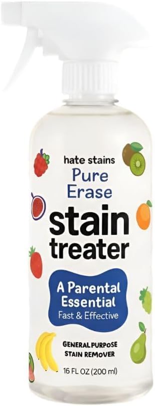 Pure Erase Instant cloth Stain Remover Fabric Spray, (200ml)stain treater for Ink, food,Coffee,Pen, Oil,Grease,Safe on all Colours, all in one Fabric Cleaner for Cotton, denim,sofa,carpet-(PACK OF 1)