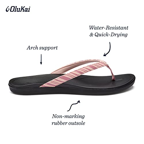 OLUKAI Ho'opio Women's Beach Sandals, Quick-Dry Flip-Flop Slides, Clean & Minimal Aesthetic, Water Resistant & Enhanced Traction, All-Day Comfort4