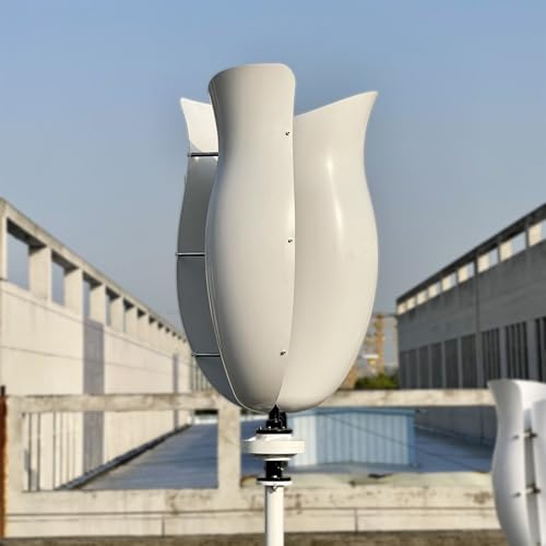 Zestaw generatora turbiny wiatrowej o mocy pionowej 3000 W – 12 V/24 V/48 V wiatrak do domu, zasilanie poza siecią, wydajny system hybrydowy wiatrowy i słoneczny