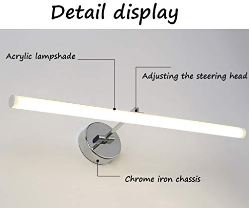 Lampe de miroir de bain LED 51cm 10W étanche pour armoire de toilette - 3