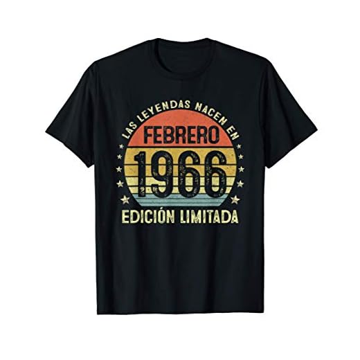 Las Leyendas Nacen En Febrero 1966 55 años Cumpleaños Regalo Camiseta