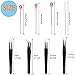 11 Pcs Silicone Resin Mold Tools Set Stirring Needle Spoon Tool Tweezers Precision Kit, Anti-Static Electronics Tweezers Set for Resin Art Crafts,Jewelry Making,DIY Epoxy Casting Molds(Rose Red)