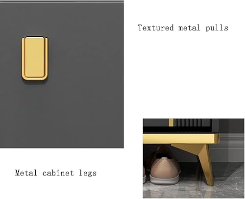 Miniatura 5 de Zapatero almacenamiento estrecho de zapatos con 3 cajones abatibles armario de almacenamiento de zapatos de entrada para tacones botas pantuflas