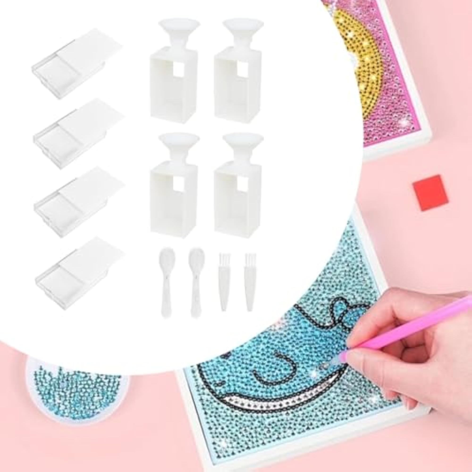 4X Rhinestone Paintings Tray Bead Sorting Tray