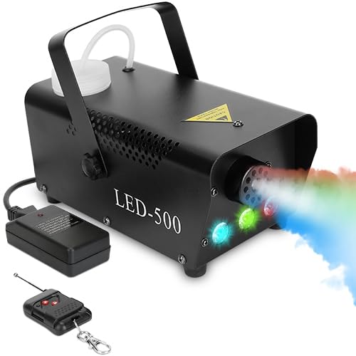 Máquina de Humo 400W con Luz LED RGB y Control Remoto miniatura 1