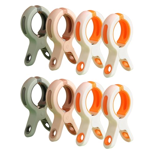 Xjdzineq Pinzas de plástico ABS resistentes a la intemperie, pinzas grandes resistentes al viento para uso en exteriores, sujetan mantas gruesas firmemente en tendederos, clips fuertes para ropa de