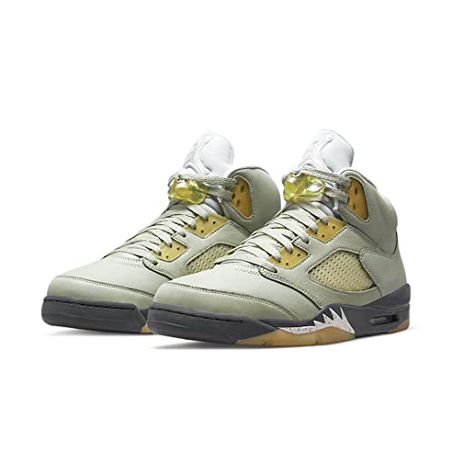 Image of Jordan Youth Air 5 Retro GS 440888 300 Jade Horizon - Size 5.5Y