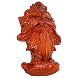 Fabrication artisanale : chaque sculpture décorative en bois, réalisée à la main, présente des figurines finement sculptées, faisant de votre décoration zhongkui chinoise une pièce remarquable les figurines folkloriques asiatiques, témoignant d'un art exceptionnel. sculpture zhongkui, ornement de style chinois