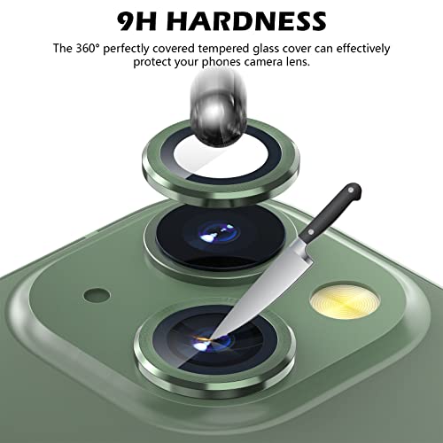 imluckies Camera Lens Protector Compatible with iPhone 13/13mini, Premium Tempered Glass Circle Film - Image 3