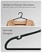 ABHENG 50 Pack Clothes Hangers, Non Slip Plastic Coat Hangers, Space Saving Hangers, Heavy Duty, Hanging Dry Wet Clothes,16.4