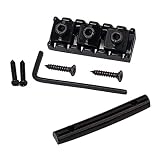 JDMoon R2 Sicherungsmutter und Saitenspannstangen für Floyd Rose Tremolo Gitarrenbrücke (schwarz)